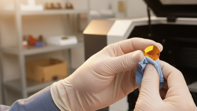 laser machine lense cleaning